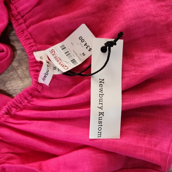 NWT Newbury Kustom pink Crop Tank Womens Medium - Picture 5 of 10